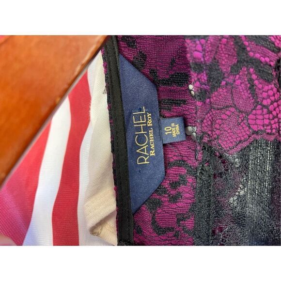 Rachel Rachel Roy Purple Lace Madeline Dress sz 10 NWOT - Picture 10 of 11